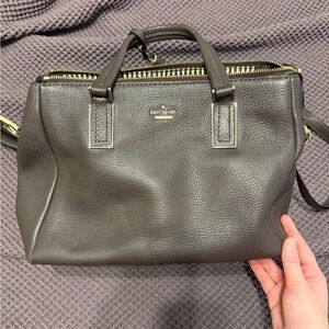Kate Spade Gray Brown Leather Women’s Purse